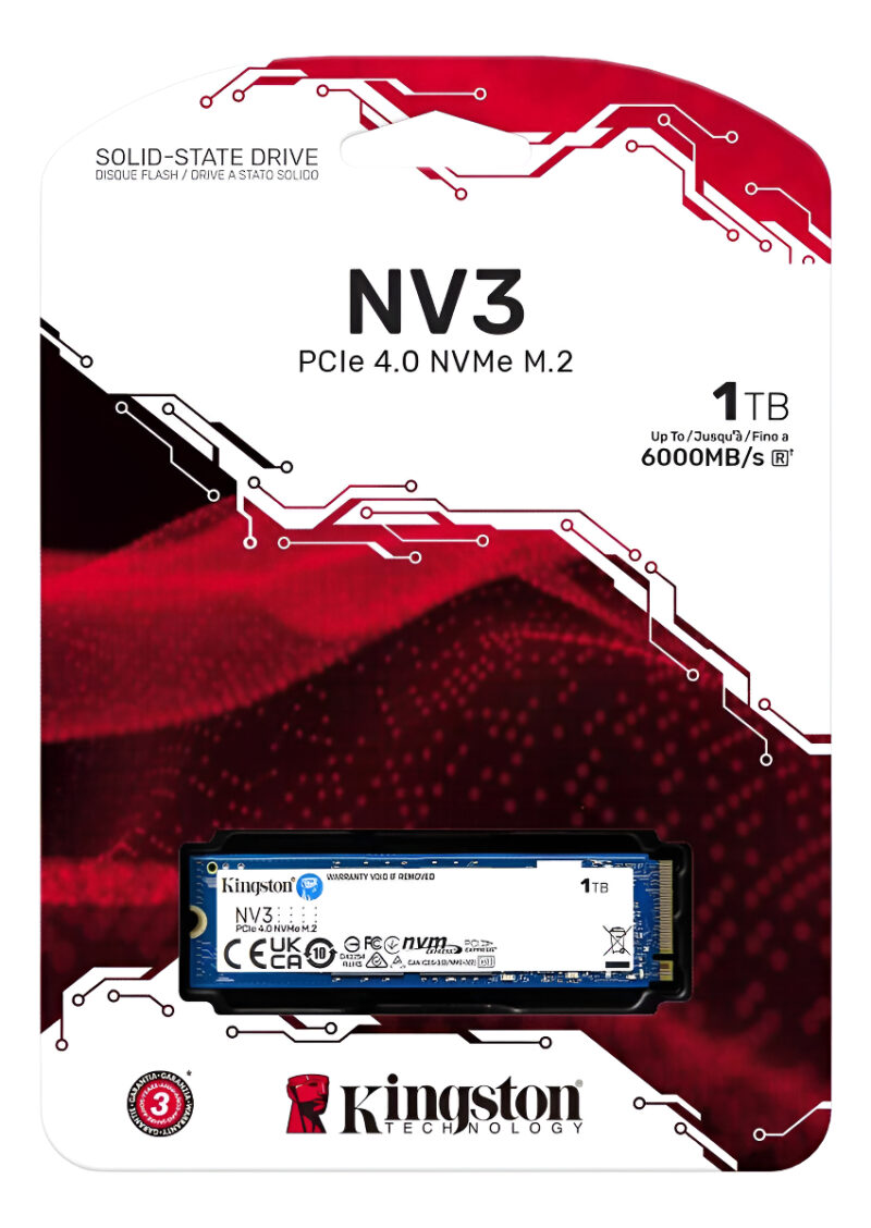 Disco SSD M.2 KINGSTON SNV3S 1TB NVMe PCIe 4.0